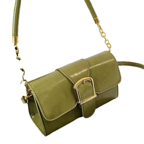 Bolsa Estilo Flap Verde Sofisticada